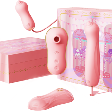 Набор секс игрушек Zalo UNICORN Vibratrion Thrusting Set розовые