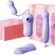 Набор секс игрушек Zalo UNICORN Vibratrion Thrusting Set фиолетовый