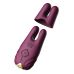 Беспроводные вибрирующие зажимы для сосков ZALO Nave Vibrating Nipple Clamps фиолетовый