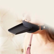 Кляп силиконовый с подносом и языковым упором черный Roomfun 