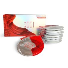 Презервативи ультратонкі з латексу з гіалуроновим мастилом та ароматом ванілі Olo RedSilver 10 штук