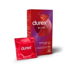 Презервативи ультратонкі з високоякісного натурального каучукового латексу з силіконовим мастилом Durex Elite 12 штук