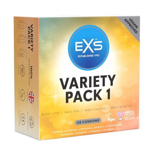 Презервативи із латексу різних видів EXS Variety Pack 1 48 штук