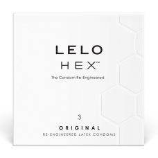 Презервативы латексные тонкие и прочные Lelo Hex 3 шт