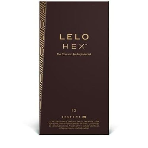 Презервативы латексные тонкие и прочные Lelo Hex Respect XL 12 шт