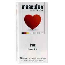 Презервативи ультратонкі прозорі Masculan Pur 10 штук