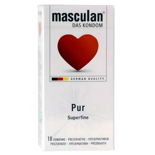 Презервативи ультратонкі прозорі Masculan Pur 10 штук