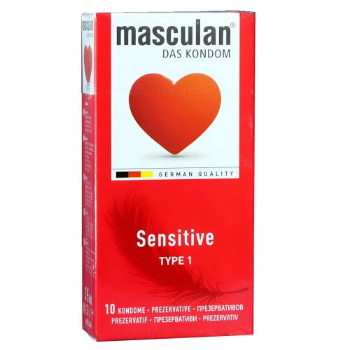 Презервативи ультратонкі рожеві Masculan Sensitive 10 штук