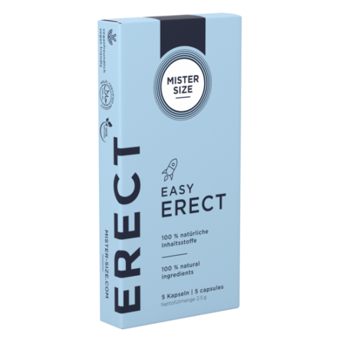 Харчова добавка для підтримки ерекції у чоловіків MISTER SIZE Easy Erect 5 капсул