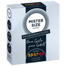 Презервативи (тестер) Mister Size 53, 57, 60 мм 3 штуки