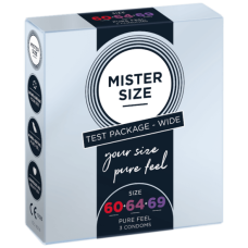 Презервативи (тестер) Mister Size 60, 64, 69 мм 3 штуки
