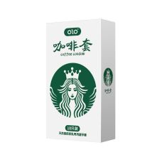 Презервативи латексні ультратонкі з ароматом кави та гіалуроновою кислотою OLO Coffee 10 штук