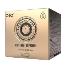 Презервативи ультратонкі пролонгуючі на основі гіалуронової кислоти OLO Physical Delay Sleeve 10 штук