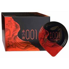 Презервативи ультратонкі з латексу з гіалуроновим мастилом та ароматом ванілі Olo RedBlack 10 штук