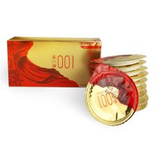 Презервативи ультратонкі пролонгуючі з латексу з мастилом та ароматом ванілі Olo RedGold 10 штук.