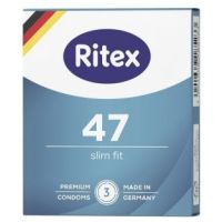 Презервативи ультратонкі із щільним приляганням Ritex 47 (Slim Fit) 3 штуки