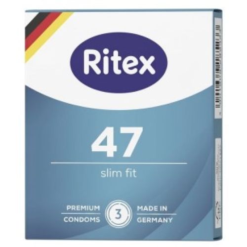 Презервативи ультратонкі із щільним приляганням Ritex 47 (Slim Fit) 3 штуки