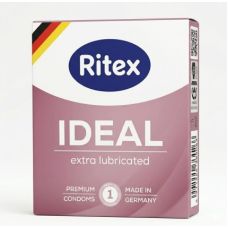 Презервативи з додатковим мастилом для комфортного зволоження Ritex Ideal 1 штука