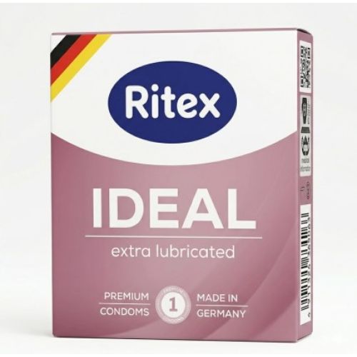Презервативи з додатковим мастилом для комфортного зволоження Ritex Ideal 1 штука