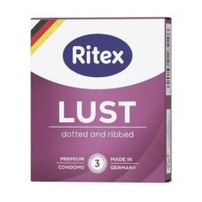 Презервативи з ребристим та точковим рельєфом Ritex Lust 3 штуки