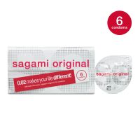 Полиуретановый презерватив Sagami Оriginal тонкие 0,02 (Сагами Оригинал) 6 шт