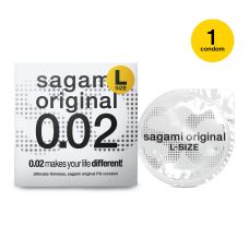 Поліуретановий презерватив Sagami Original тонкі 0,02 1 шт розмір L