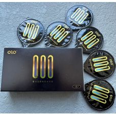 Поліуретанові презервативи з мастилом на водній основі з гіалуроновою кислотою OLO 001 6 штук