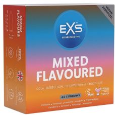 Презервативи із латексу зі смаком Шоколаду Полуниці Жуйки Коли EXS VMixed Flavour 48 штук