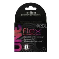 Презервативы ультратонкие из высококачественного веганского латекса с графеном One Flex 3 штуки