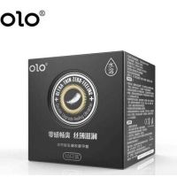 Презервативи гладкі із високоякісного каучуку OLO Neo Black 10 штук