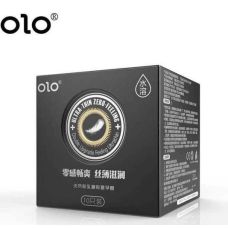 Презервативы гладкие из высококачественного каучука OLO Neo Black 10 штук