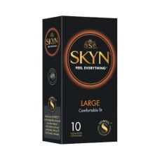Презервативы премиум класса полиизопреновые безлатексные с силиконовой смазкой большого размера Skyn Large 10 штук