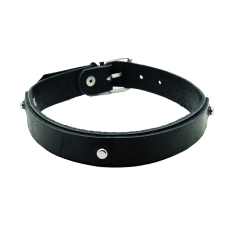 Чокер на застібці із натуральної шкіри чорного кольору Scappa