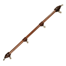 Коннектор для фиксации рук и ног БДСМ из дерева бук коричневого цвета Scappa 