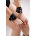 Наручники с заклепками и на цепочке БДСМ из натуральной кожи черного цвета Scappa Наручники с заклепками и на цепочке БДСМ из натуральной кожи черного цвета Scappa