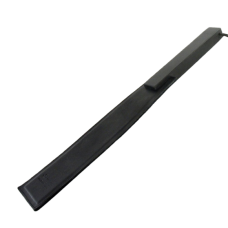 Шліпалка жорстка БДСМ з дерева та натуральної шкіри чорного кольору Scappa