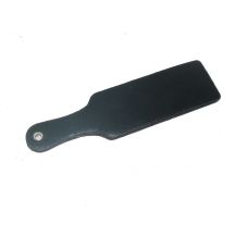 Міні шльопалка БДСМ з натуральної шкіри чорного кольору Scappa