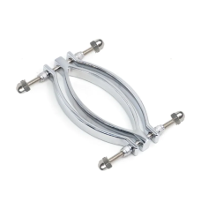 Зажимы для вагины БДСМ металлические серебристого цвета Scappa