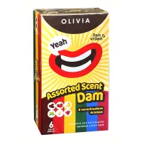 Латексні серветки асорті Olivia Oral Dams Mix 6 штук