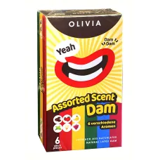 Латексні серветки асорті Olivia Oral Dams Mix 6 штук