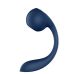 Смарт вібратор для точки G та з вакуумною стимуляцією клітора синього кольору Satisfyer Pro+ Wave 4 Connect App
